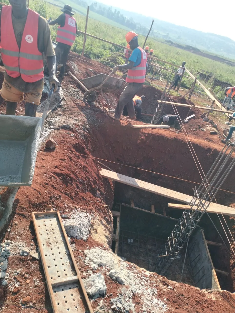 Site team at foundation